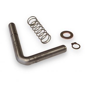 L-shaped pin kit for mechanical helicopter ground handling wheels